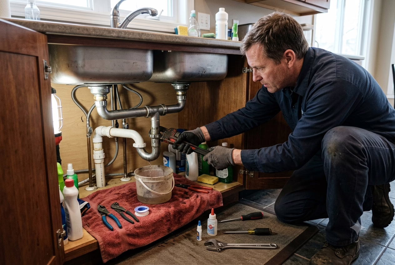 Bathroom Sink Leak Repair
