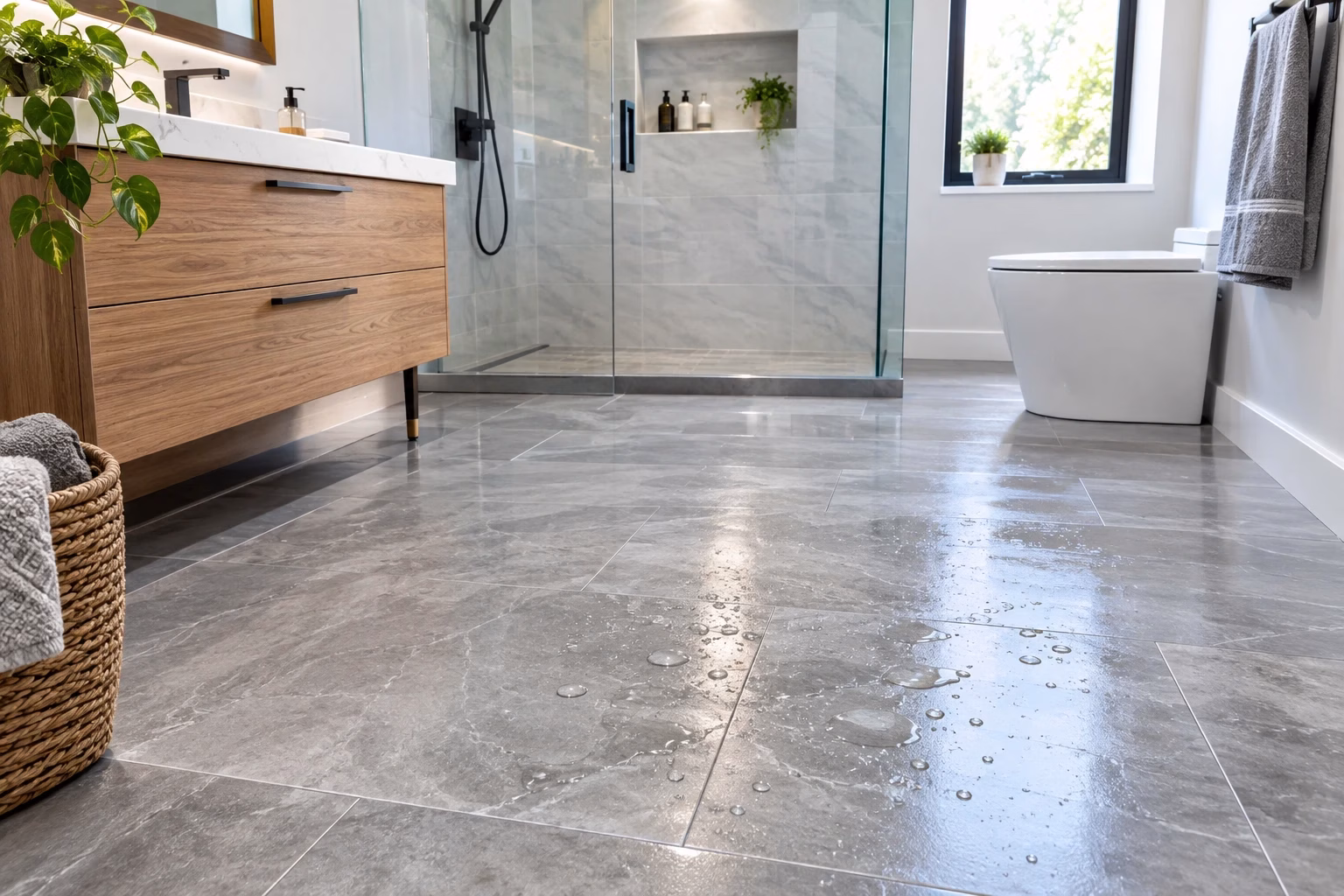 Best waterproof bathroom flooring installation company