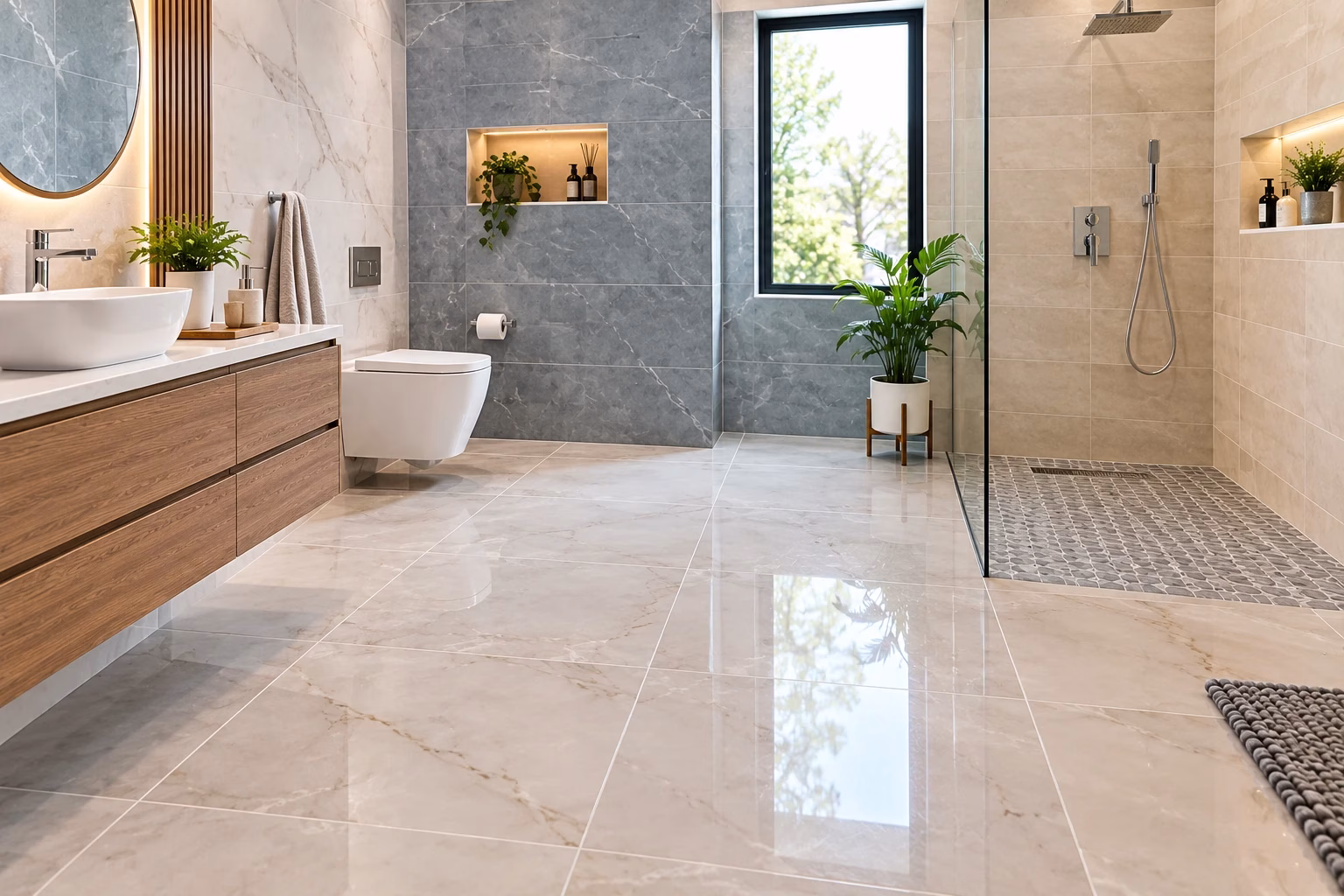 Where to Buy Imported Marble Look Bathroom Tiles Near Me
