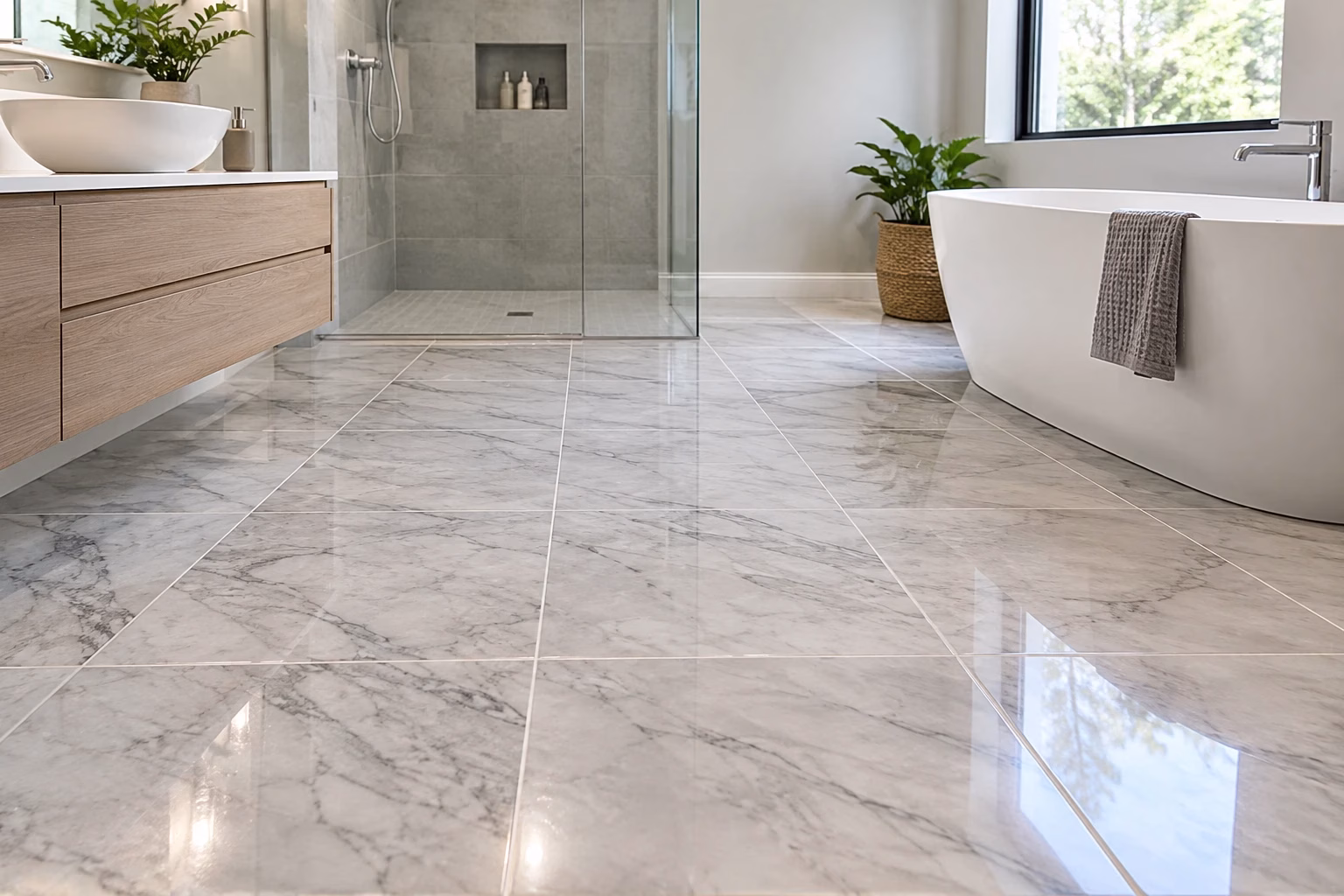buy slip resistant bathroom floor tiles USA