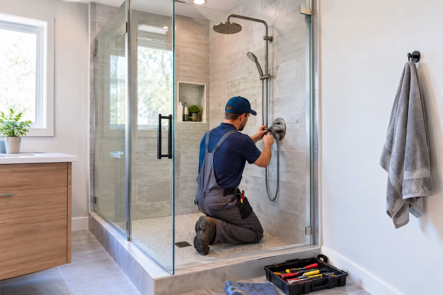 commercial shower installation services